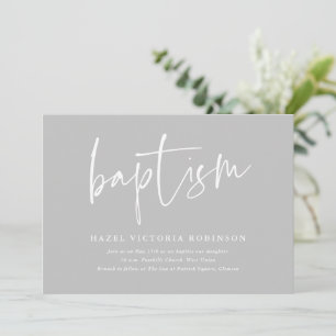 Invitación Guion Moderno Bautizo y Bautismo