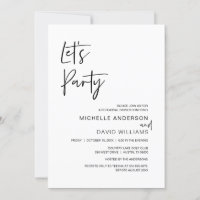 Guión moderno, cena de ensayo e invitati Fiesta