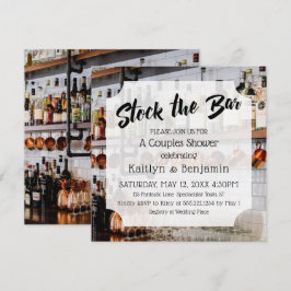 Invitación Guión moderno, colección de fotos de la ducha de l