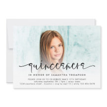 Guión moderno de superposición de fotos Quinceañer