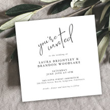 Guión moderno que le invitan a nuestro Boda