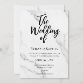 Invitación Guión moderno Te invitamos a nuestra boda