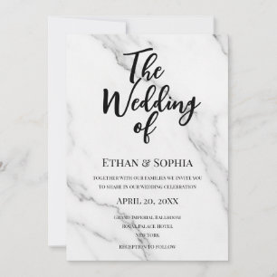 Invitación Guión moderno Te invitamos a nuestra boda