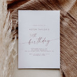 Invitación Guión oro Rosa moderno Guión mínimo Rosa 50 cumple<br><div class="desc">Esta moderna escritura de oro rosa mínima invitación de 50 años rosada es perfecta para una fiesta de cumpleaños minimalista. El sencillo diseño en color rosa rosa rosa rosa rosa dorado presenta una tipografía de letras industriales única con estilo boho moderno. Personalizable de cualquier color. Mantenga el diseño minimalista y...</div>