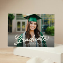 Guión simple de graduación de dos fotos de graduac