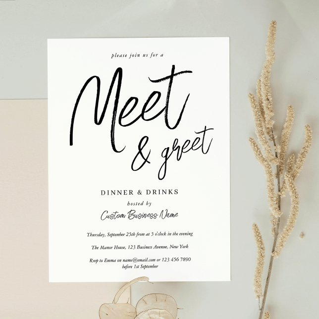 Invitación Guión simple de networking y presentación para neg (Subido por el creador)