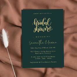 Invitación Guión simple minimalista | Moderna Ducha Bridal