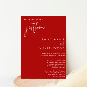 Invitación Guión Solo Amor Boda Íntima Tribunal de Justicia