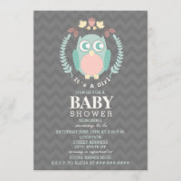 Guirnalda Baby Shower - chica del búho