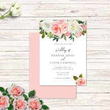 Guirnalda de rosas rosa e marfil Vintage Blush