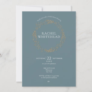 Invitación Guirnalda floral elegante   Despedida de soltera