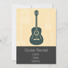 Invitación Guitar Recital elegante actuación elegante