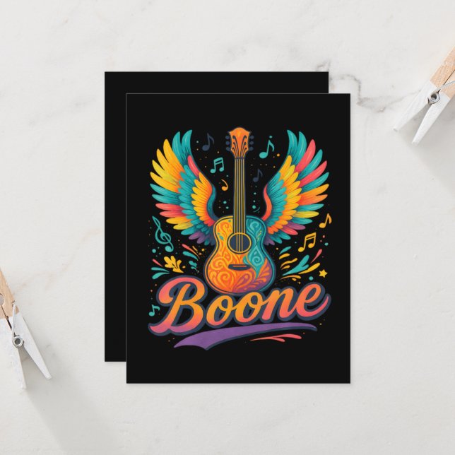 Invitación Guitarra Boone (Anverso/Reverso In Situ)