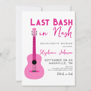 Invitación Guitarra rosa: Última erupción en Nash Bachelorett