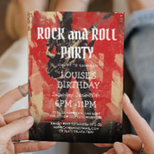 Guitarrista Ilustración Fiesta de Rock And Roll