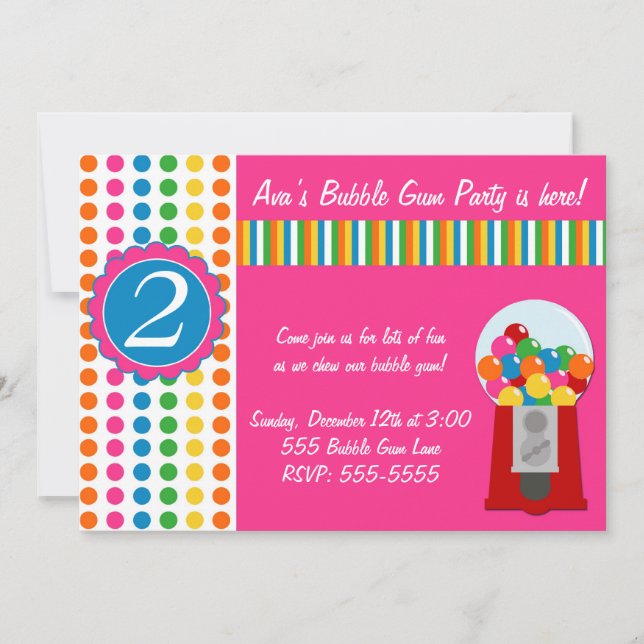 Invitación Gumball invita (Anverso)