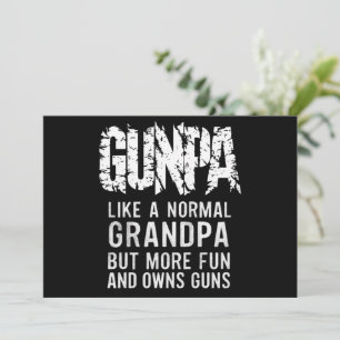 Invitación GUNPA Como Un Abuelo Normal Pero Más Diversión Y D