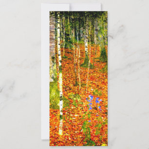 Invitación Gustav Klimt Birch Trees