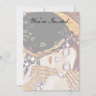 Invitación Gustav Klimt - El Beso - Arte Nouveau Antiguo