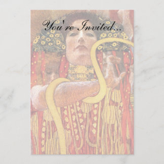 Invitación Gustav Klimt - Higía Diosa de la Medicina de la Sa
