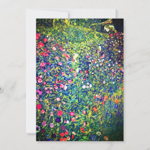 Invitación Gustav Klimt Italian Garden