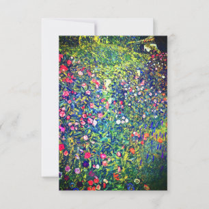 Invitación Gustav Klimt Italian Garden