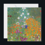 Invitación Gustav Klimt - Jardín de flores<br><div class="desc">Jardín de flores - Gustav Klimt en 1905-1907</div>