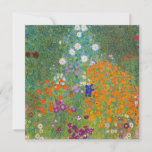 Invitación Gustav Klimt - Jardín de flores<br><div class="desc">Jardín de flores - Gustav Klimt en 1905-1907</div>