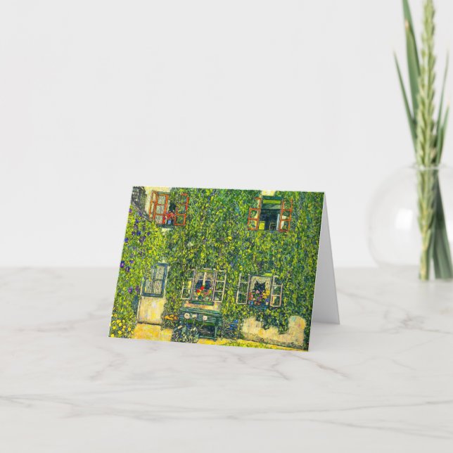 Invitación Gustav Klimt La Casa de la Guardia (Anverso)