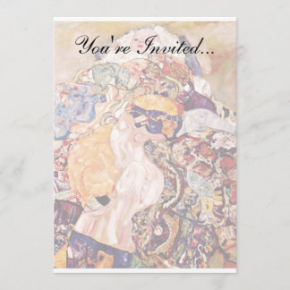 Invitación Gustav Klimt - La cuna del bebé - Recién nacido