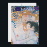 Invitación Gustav Klimt - Madre e hijo<br><div class="desc">Madre e hijo (detalle de las tres edades de la mujer) - Gustav Klimt,  Oil on Canvas,  1905</div>