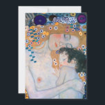 Invitación Gustav Klimt - Madre e hijo<br><div class="desc">Madre e hijo (detalle de las tres edades de la mujer) - Gustav Klimt,  Oil on Canvas,  1905</div>