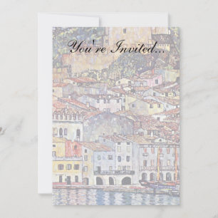 Invitación Gustav Klimt - Malcesine en el lago Garda Italia