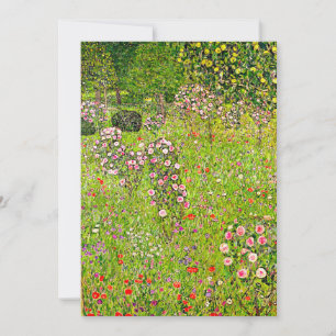 Invitación Gustav Klimt Orchard con Rosas
