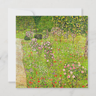 Invitación Gustav Klimt Orchard con Rosas