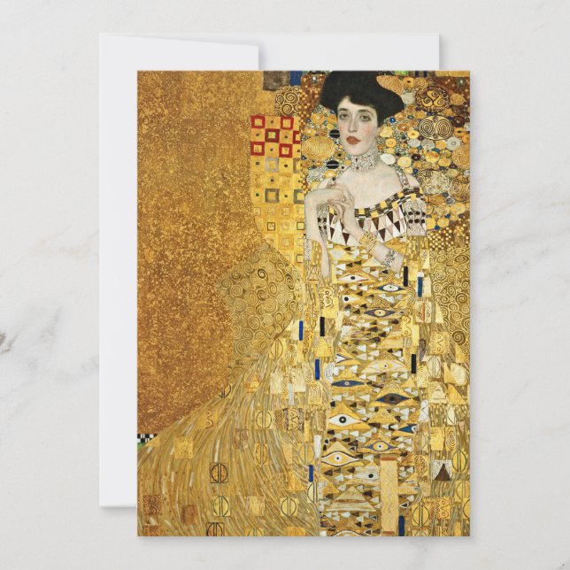 Invitación Gustav Klimt - Retrato De Adele Bloch Bauer (Anverso)