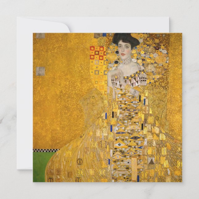 Invitación Gustav Klimt - Retrato de Adele Bloch-Bauer I (Anverso)