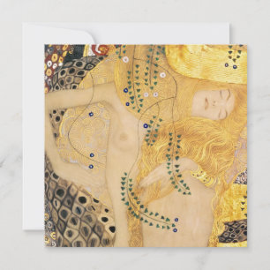 Invitación Gustav Klimt - Serpientes Acuáticas I