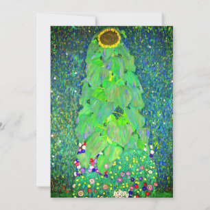 Invitación Gustav Klimt Sunflower