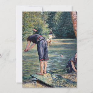 Invitación Gustave Caillebotte - Bañistas, orilla del Yerres