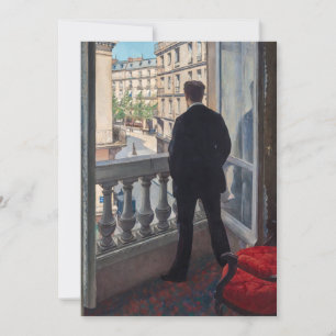 Invitación Gustave Caillebotte - Joven en su ventana
