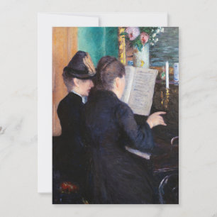 Invitación Gustave Caillebotte - La Lección de Piano