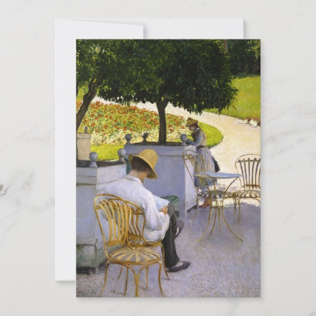Invitación Gustave Caillebotte - Los Naranjos (Anverso)