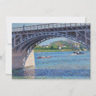 Invitación Gustave Caillebotte - Puente de Argenteuil y Sena