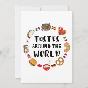 Invitación Gustos en todo el mundo