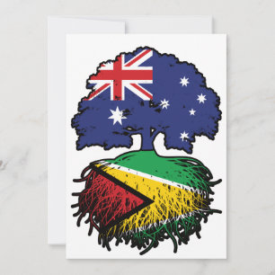 Invitación Guyana Guyaneses Australia Árboles raíces