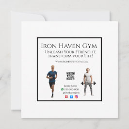 Invitación Gym Fitness Enthusiasts & Social Media ANTISTRESS