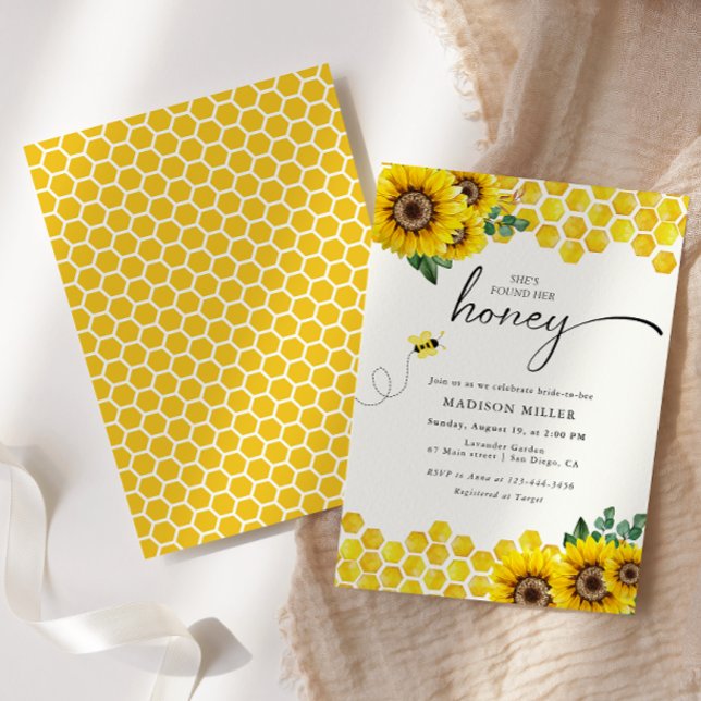 Invitación Ha encontrado su abeja de duchas de novias (Subido por el creador)