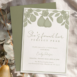 Invitación Ha encontrado su ducha pear de novia perfecta