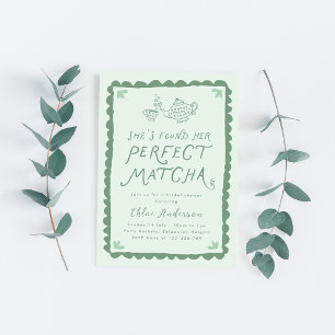 Invitación Ha encontrado su Perfect Matcha Despedida de Solte